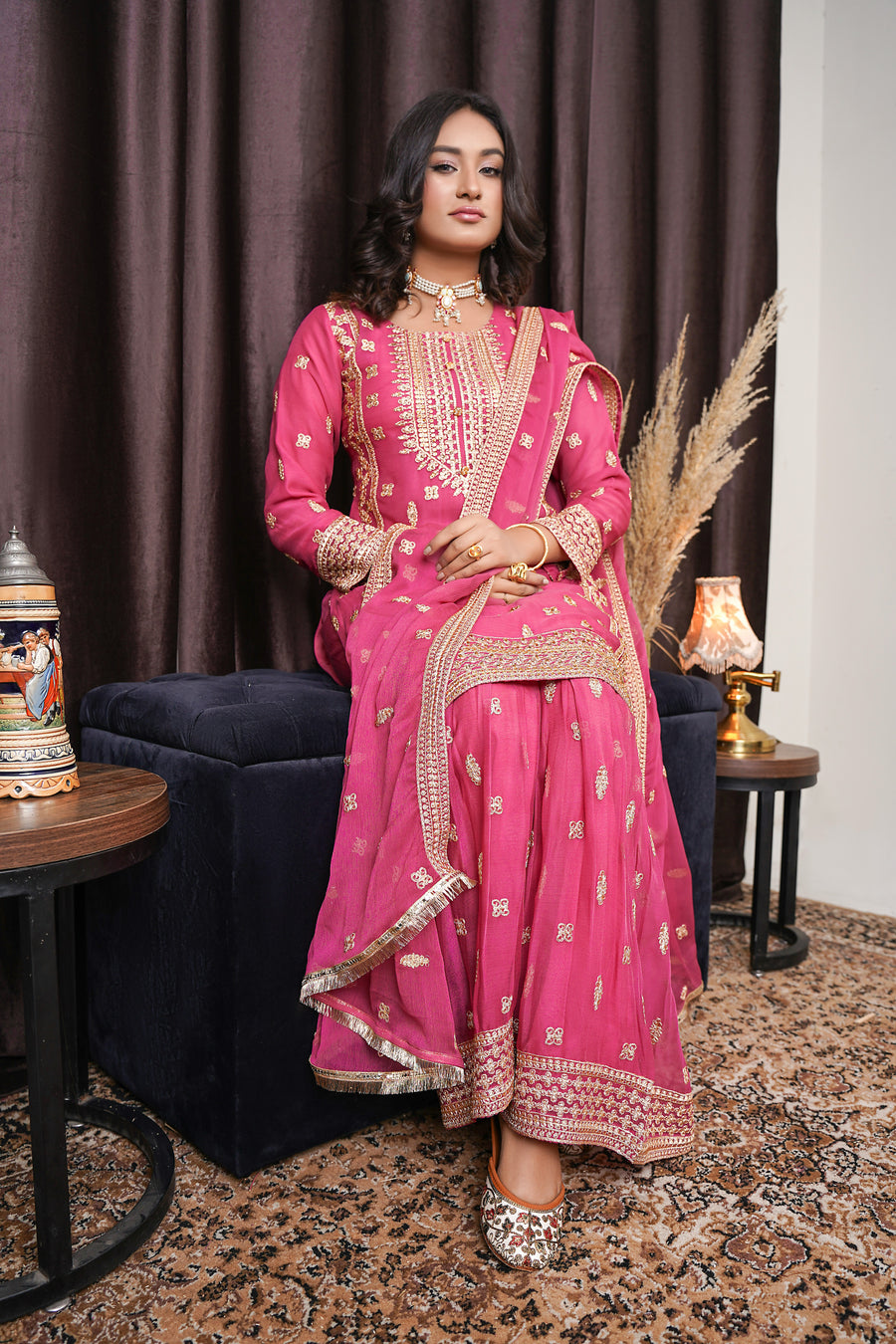 Off White Solid Cotton Blend Straight Kurta