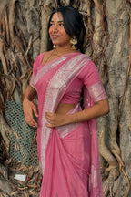 Green Embellished Banarasi Silk Blend Saree With Unstitched Blouse Piece